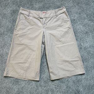 Girls Womens Mossimo Tan Capri Flared Leg Pants Capri Low Rise VTG Y2K Sz 17